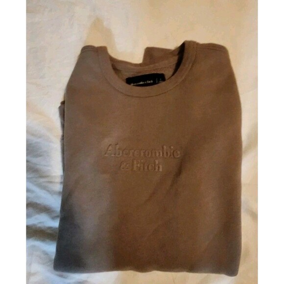 Abercrombie & Fitch Soft Pullover Sweater Crewneck Mens Casual Minimalist Sz L - Picture 2 of 5